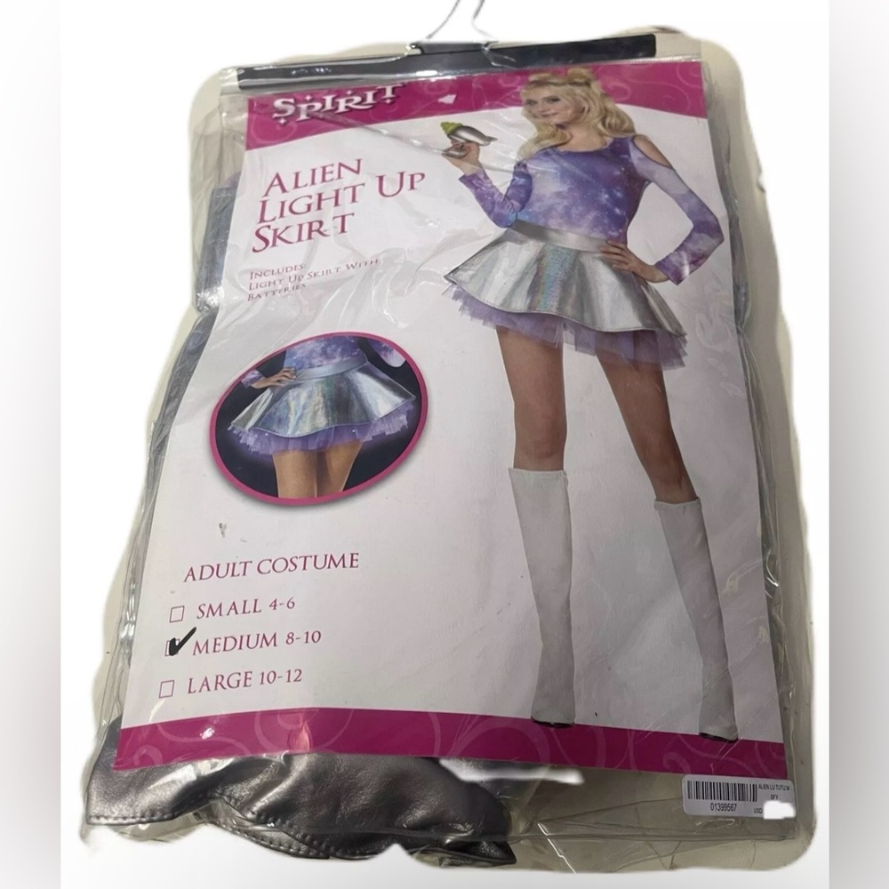 Size Medium Spirit Alien Light Up Skirt